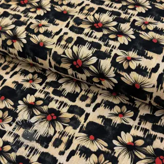 Viskoza z lanom Daisy design B digital print