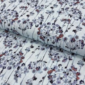 Lan viskoza Agapanthus design B digital print