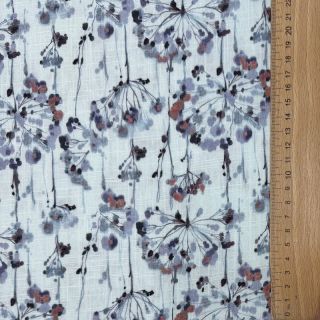 Lan viskoza Agapanthus design B digital print
