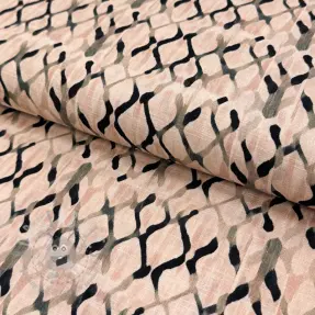 Viskoza z lanom Ivy Diamonds design B digital print