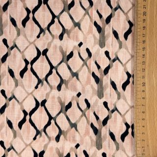 Viskoza z lanom Ivy Diamonds design B digital print
