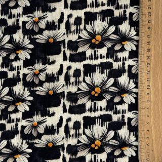 Lan viskoza Daisy design A digital print