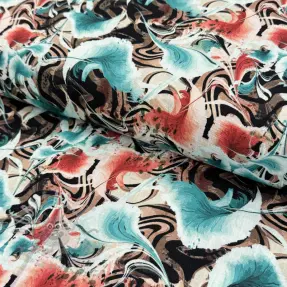 Viskoza z lanom Paint chaos design B digital print