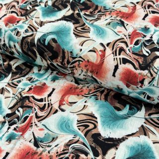 Lan viskoza Paint chaos design B digital print