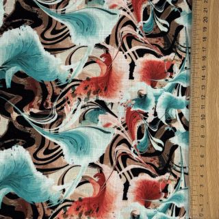Lan viskoza Paint chaos design B digital print
