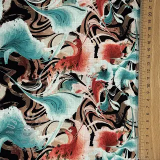 Viskoza z lanom Paint chaos design B digital print