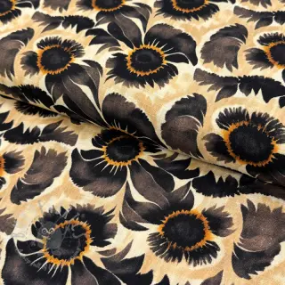 Viskoza z lanom Sunlower design A digital print
