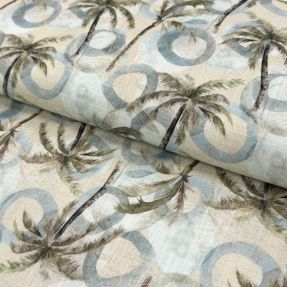 Lan viskoza Palm tree digital print