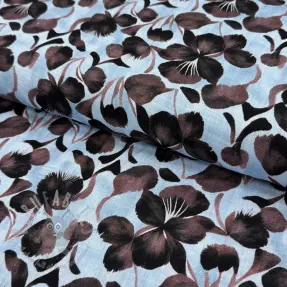 Viskoza z lanom Lotus design A digital print