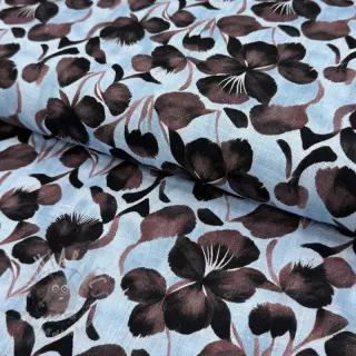Viskoza z lanom Lotus design A digital print