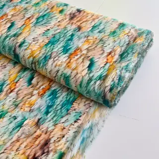 Viskoza RAYON POPLIN Stripes design F digital print