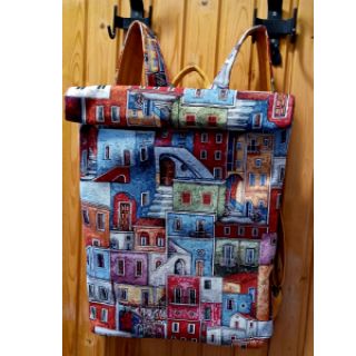 Dekorativno blago GOBELIN Happy colourful village