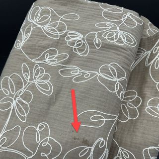 Dvojna gaza/muslin EMBROIDERY Climbing flowers beige 2. razred