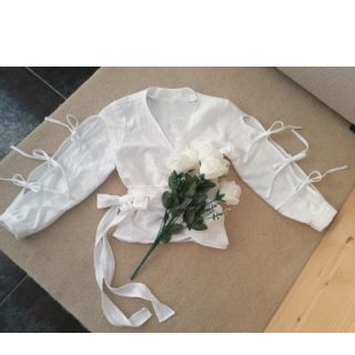 Ľan predpraný white