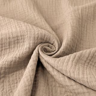 Dvojna gaza/muslin 160 cm sand