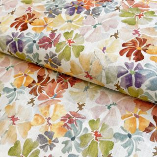 Lan z bombažem Maya RAMIE yellow digital print