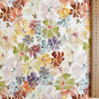 Lan z bombažem Maya RAMIE yellow digital print