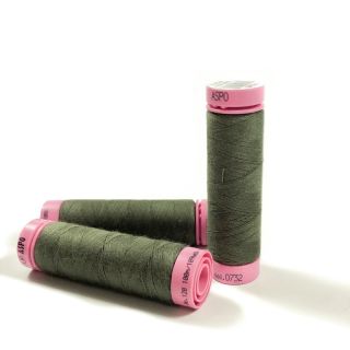 Poliestrska nit Amann Aspo 120 military green
