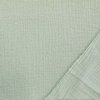 Dvojna gaza/muslin DOBBY mint