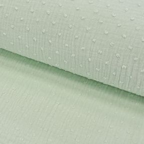 Dvojna gaza/muslin DOBBY mint
