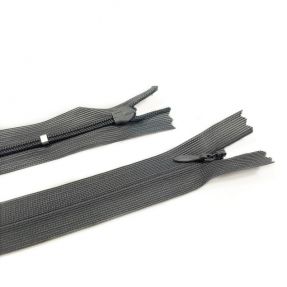 Skriti zadrgi ne-deljivi 25 cm dark grey