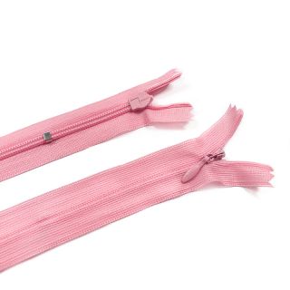 Skriti zadrgi ne-deljivi 25 cm pink