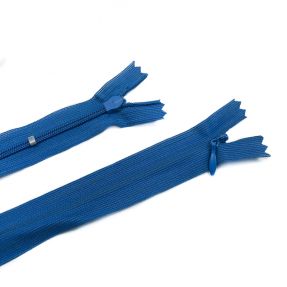 Skriti zadrgi ne-deljivi 25 cm cobalt