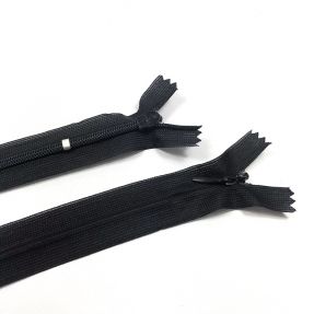 Skriti zadrgi ne-deljivi 25 cm black