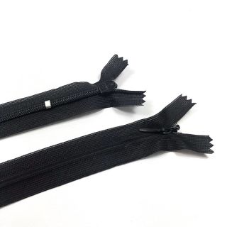 Skriti zadrgi ne-deljivi 25 cm black