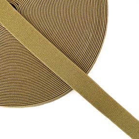 Elastika gladka 2,5 cm glitter gold