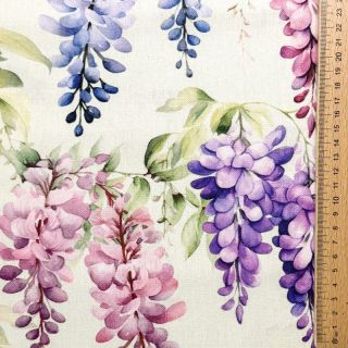 Dekorativno blago Serene Wisteria Charm digital print
