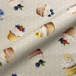 Dekorativno blago Cupcake Bake Off digital print