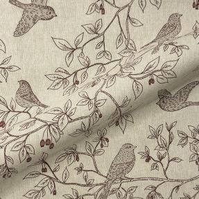 Dekorativna tkanina Linenlook premium Branch Bird Song