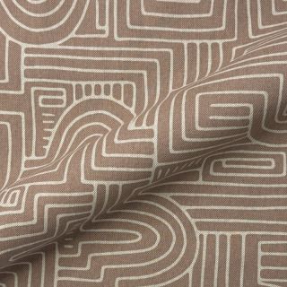 Dekorativno blago Linenlook premium Curve Maze Line