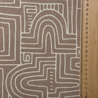 Dekorativno blago Linenlook premium Curve Maze Line
