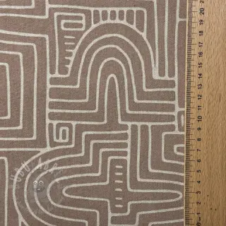 Dekorativno blago Linenlook premium Curve Maze Line