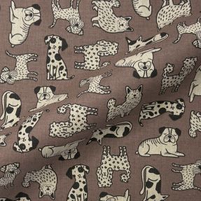 Dekorativno blago Linenlook premium Dog Wildlife Art
