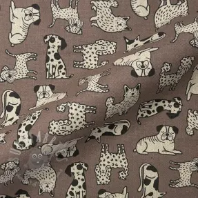 Dekorativno blago Linenlook premium Dog Wildlife Art