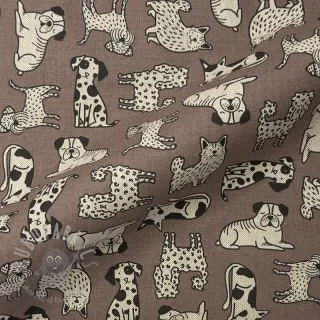 Dekorativno blago Linenlook premium Dog Wildlife Art