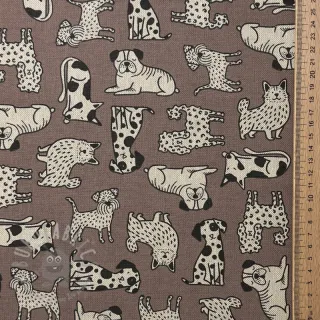 Dekorativno blago Linenlook premium Dog Wildlife Art