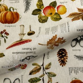 Dekorativno blago Linenlook Fall Harvest Recipe digital print