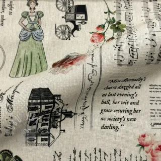 Dekorativno blago Linenlook Regal Newspaper digital print