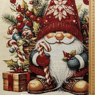 Dekorativno blago GOBELIN PREMIUM Happy Santa PANEL