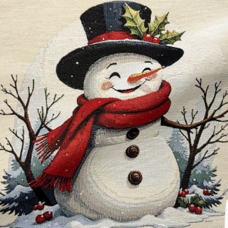 Dekorativno blago GOBELIN PREMIUM Happy Snowman PANEL
