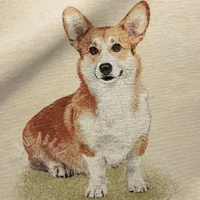 Dekorativno blago GOBELIN PREMIUM Sitting Corgi Dog PANEL