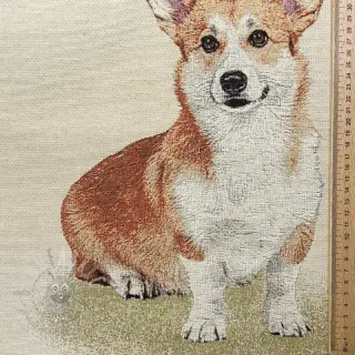 Dekorativno blago GOBELIN PREMIUM Sitting Corgi Dog PANEL