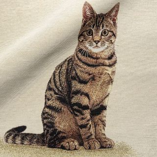 Dekorativna tkanina GOBELIN PREMIUM Sitting Kitten Cat PANEL
