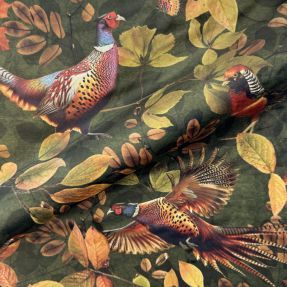 Dekorativno blago VELVET Pheasant Forest Leaf