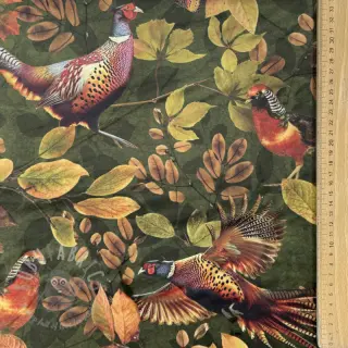 Dekorativno blago VELVET Pheasant Forest Leaf