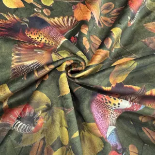 Dekorativno blago VELVET Pheasant Forest Leaf